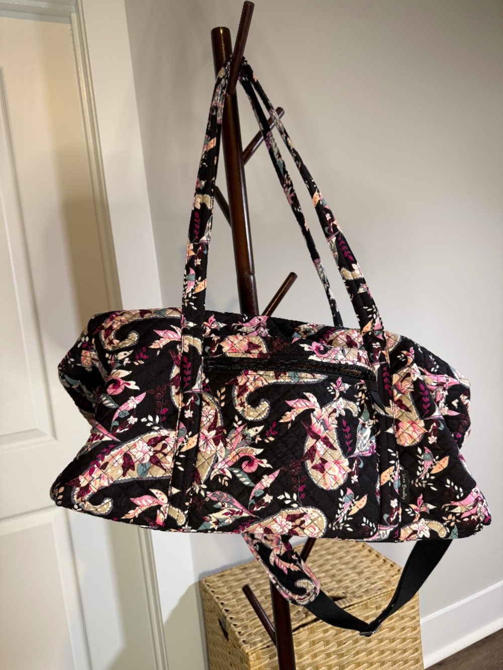 Vera Bradley Women's Cotton Large Travel Duffel Bag, Botanical Paisley, One Siz
